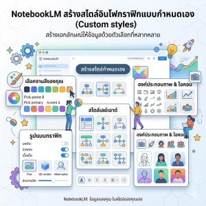 NotebookLM: สร้างสไตล์อินโฟกราฟิกแบบกำหนดเอง (Custom&nbsp;styles)